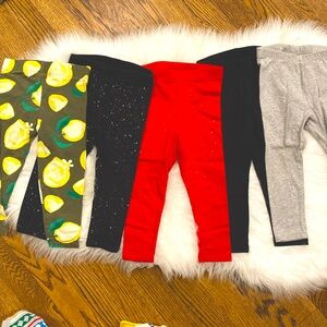 Lot of 5 2T Girl’s Leggings